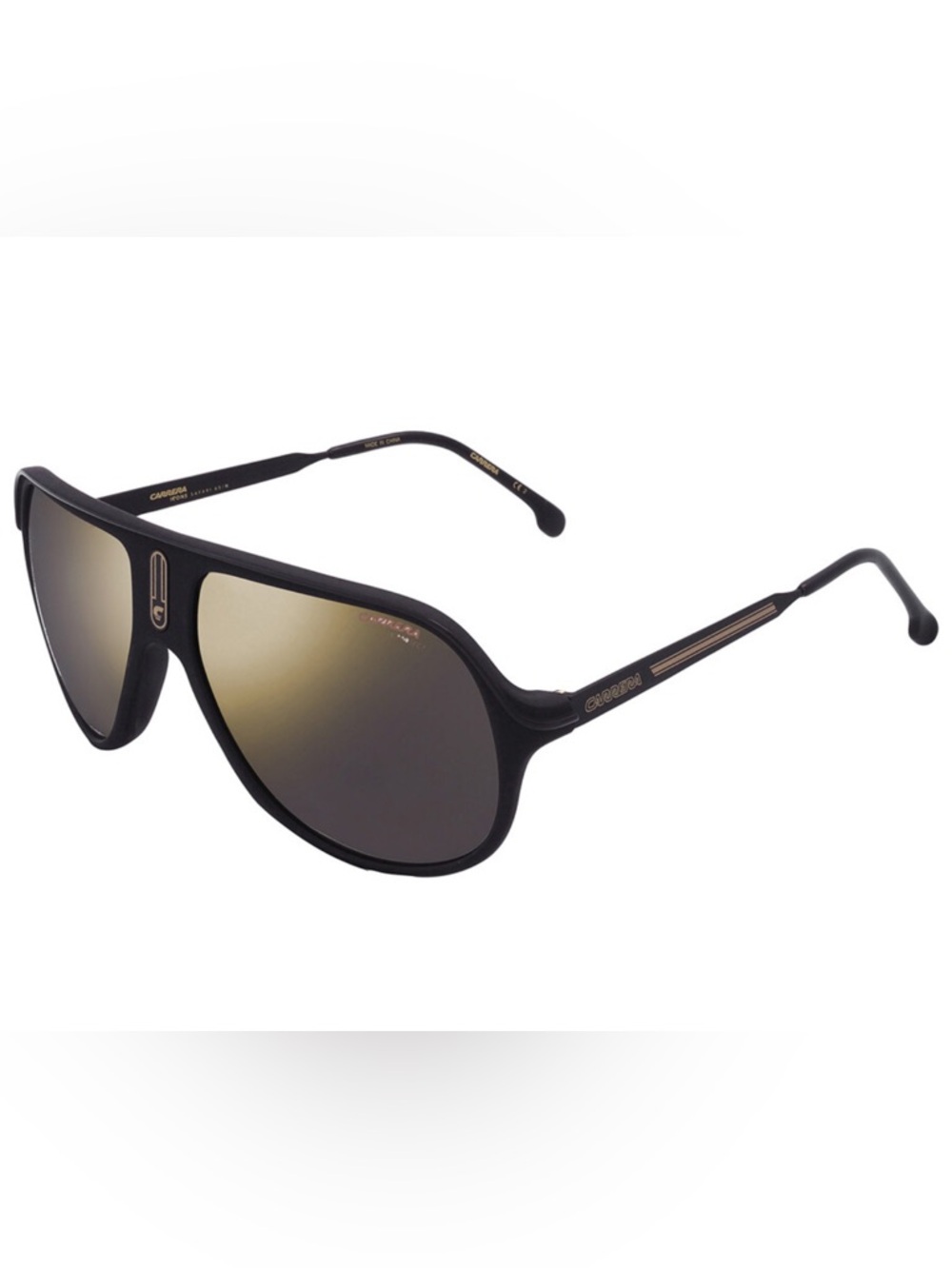 Carrera Black Frame Gold Mirror Lense.  Special Edition.  New in Case - Picture 2 of 5